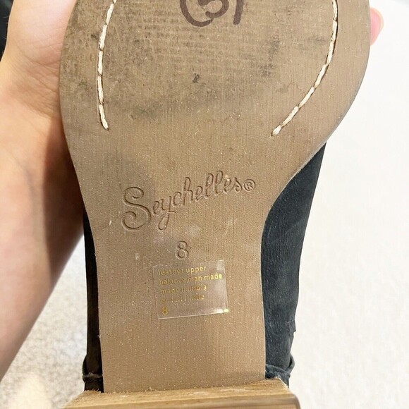 Seychelles Women’s Black Ankle Bootie 8 Renouned Ruffle Short Boot Boho Academia - Picture 11 of 16